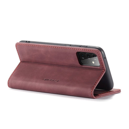 For Samsung Galaxy A72 5G / 4G CaseMe 013 Multifunctional Horizontal Flip Leather Case with Holder & Card Slot & Wallet(Wine Red) by CaseMe