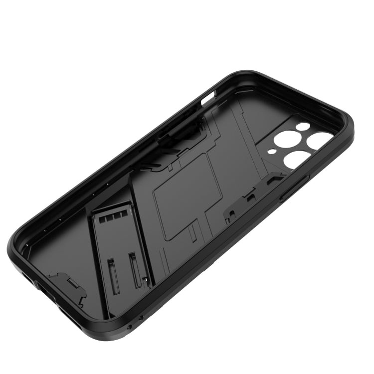 For iPhone 11 Pro Punk Armor 2 in 1 PC + TPU Shockproof Case with Invisible Holder (Light Red) by buy2fix