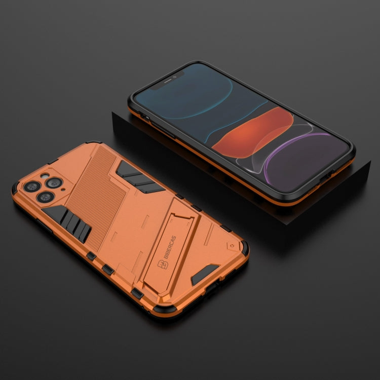 For iPhone 11 Pro Max Punk Armor 2 in 1 PC + TPU Shockproof Case with Invisible Holder (Orange) by buy2fix