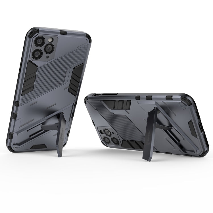 For iPhone 11 Pro Max Punk Armor 2 in 1 PC + TPU Shockproof Case with Invisible Holder (Orange) by buy2fix