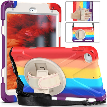 Shockproof Colorful Silicone + PC Protective Case with Holder & Shoulder Strap & Hand Strap For iPad Mini (2019)(Red) - iPad mini (2019) / mini 5 Cases by buy2fix | Online Shopping UK | buy2fix