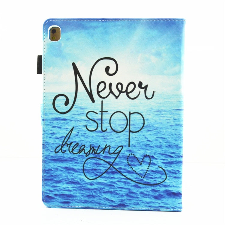 For iPad 10.2 2021 / 2020 / 2019 Coloured Drawing Pattern Horizontal Flip Leather Case with Holder & Card Slots & Photo Frame(Never Stop) - iPad 10.2 Cases by buy2fix | Online Shopping UK | buy2fix