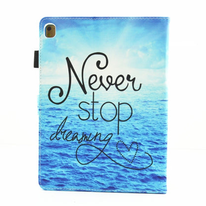 For iPad 10.2 2021 / 2020 / 2019 Coloured Drawing Pattern Horizontal Flip Leather Case with Holder & Card Slots & Photo Frame(Never Stop) - iPad 10.2 Cases by buy2fix | Online Shopping UK | buy2fix