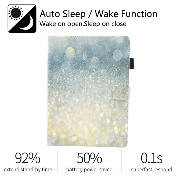 For iPad 10.2 2021 / 2020 / 2019 Coloured Drawing Pattern Horizontal Flip Leather Case with Holder & Card Slots & Photo Frame(Sparkling Sand) - iPad 10.2 Cases by buy2fix | Online Shopping UK | buy2fix