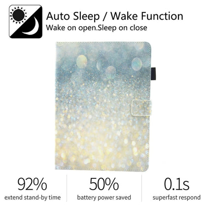 For iPad 10.2 2021 / 2020 / 2019 Coloured Drawing Pattern Horizontal Flip Leather Case with Holder & Card Slots & Photo Frame(Sparkling Sand) - iPad 10.2 Cases by buy2fix | Online Shopping UK | buy2fix