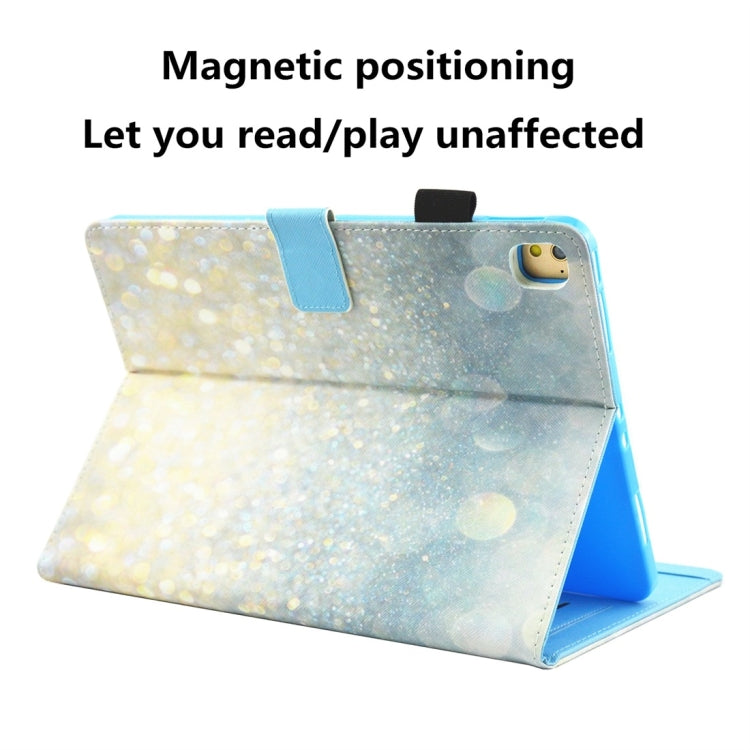 For iPad 10.2 2021 / 2020 / 2019 Coloured Drawing Pattern Horizontal Flip Leather Case with Holder & Card Slots & Photo Frame(Sparkling Sand) - iPad 10.2 Cases by buy2fix | Online Shopping UK | buy2fix