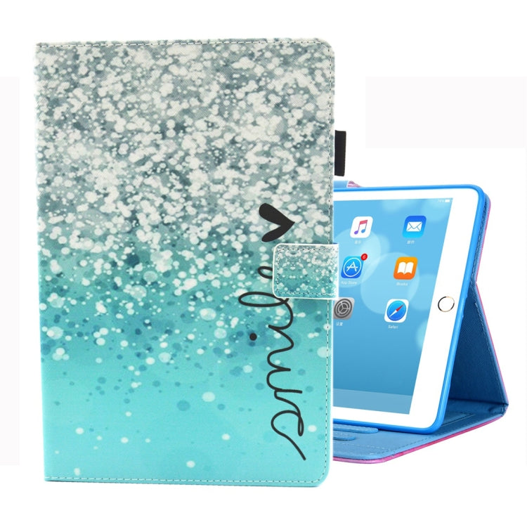 For iPad 10.2 2021 / 2020 / 2019 Coloured Drawing Pattern Horizontal Flip Leather Case with Holder & Card Slots & Photo Frame(Beautiful Bubbles) - iPad 10.2 Cases by buy2fix | Online Shopping UK | buy2fix
