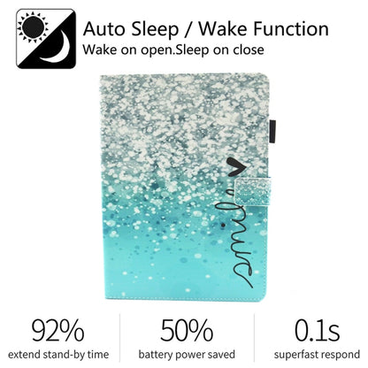 For iPad 10.2 2021 / 2020 / 2019 Coloured Drawing Pattern Horizontal Flip Leather Case with Holder & Card Slots & Photo Frame(Beautiful Bubbles) - iPad 10.2 Cases by buy2fix | Online Shopping UK | buy2fix