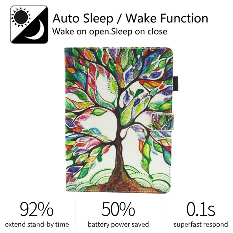 For iPad 10.2 2021 / 2020 / 2019 Coloured Drawing Pattern Horizontal Flip Leather Case with Holder & Card Slots & Photo Frame(Life Tree) - iPad 10.2 Cases by buy2fix | Online Shopping UK | buy2fix