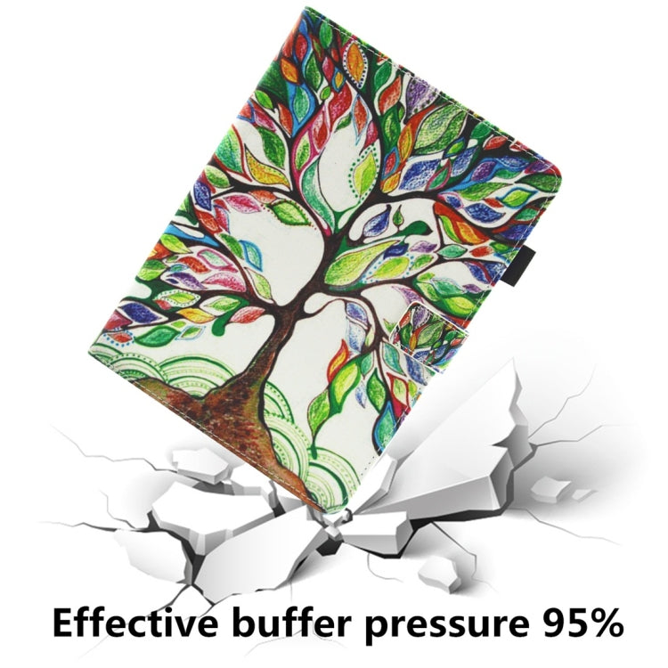 For iPad 10.2 2021 / 2020 / 2019 Coloured Drawing Pattern Horizontal Flip Leather Case with Holder & Card Slots & Photo Frame(Life Tree) - iPad 10.2 Cases by buy2fix | Online Shopping UK | buy2fix