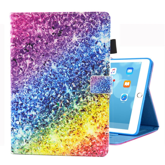 For iPad 10.2 2021 / 2020 / 2019 Coloured Drawing Pattern Horizontal Flip Leather Case with Holder & Card Slots & Photo Frame(Colorful Diamond) - iPad 10.2 Cases by buy2fix | Online Shopping UK | buy2fix