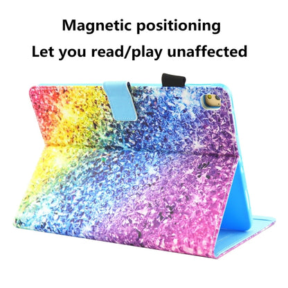 For iPad 10.2 2021 / 2020 / 2019 Coloured Drawing Pattern Horizontal Flip Leather Case with Holder & Card Slots & Photo Frame(Colorful Diamond) - iPad 10.2 Cases by buy2fix | Online Shopping UK | buy2fix
