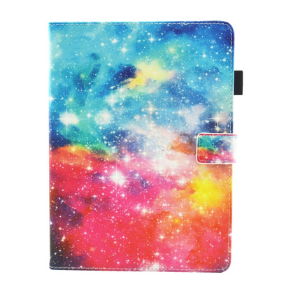 For iPad 10.2 2021 / 2020 / 2019 Coloured Drawing Pattern Horizontal Flip Leather Case with Holder & Card Slots & Photo Frame(Beautiful Starry Sky) - iPad 10.2 Cases by buy2fix | Online Shopping UK | buy2fix