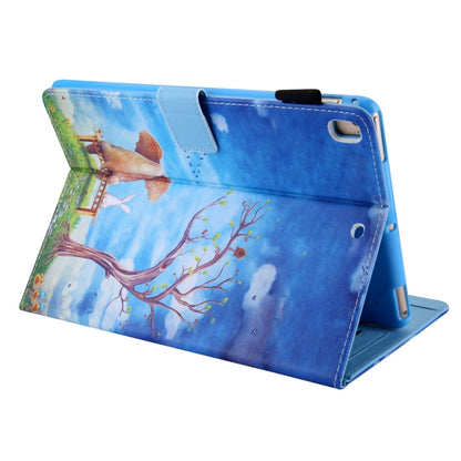 For iPad 10.2 2021 / 2020 / 2019 Coloured Drawing Pattern Horizontal Flip Leather Case with Holder & Card Slots & Photo Frame(Elephant Bunny) - iPad 10.2 Cases by buy2fix | Online Shopping UK | buy2fix