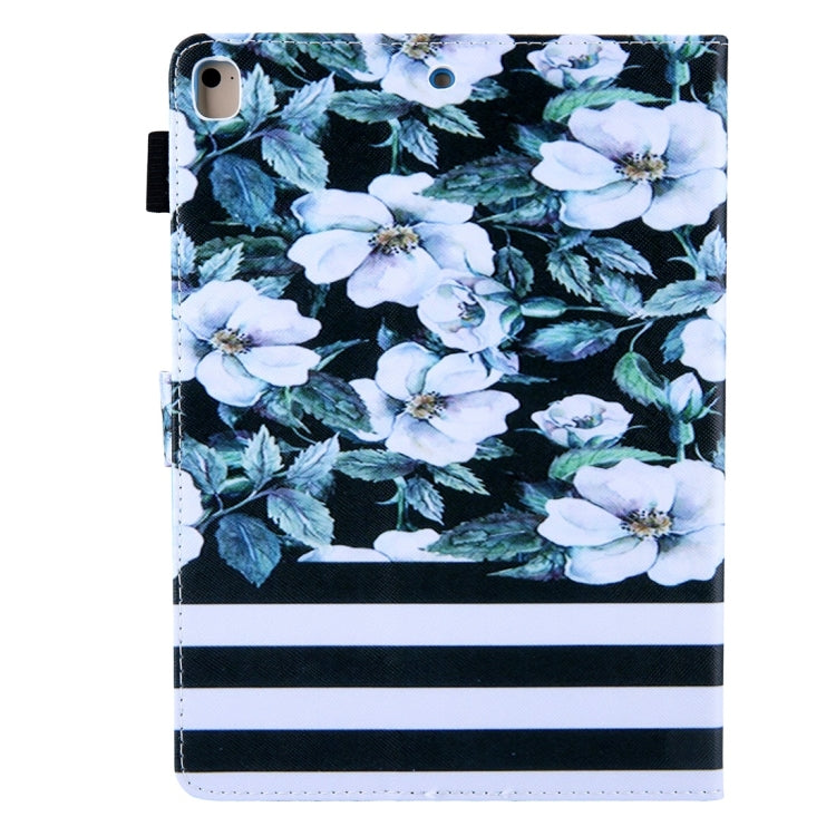 For iPad 10.2 2021 / 2020 / 2019 Coloured Drawing Pattern Horizontal Flip Leather Case with Holder & Card Slots & Photo Frame(Pear Flower) - iPad 10.2 Cases by buy2fix | Online Shopping UK | buy2fix