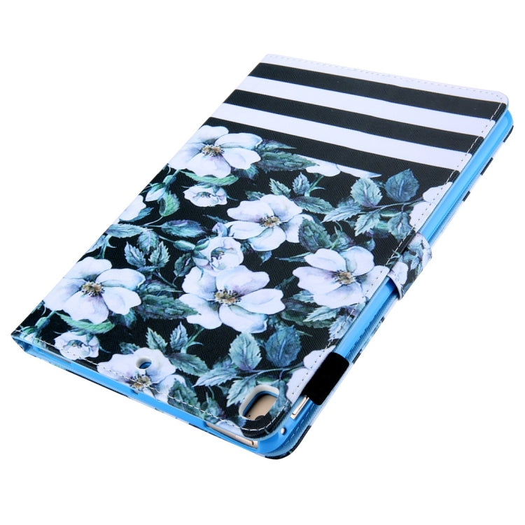 For iPad 10.2 2021 / 2020 / 2019 Coloured Drawing Pattern Horizontal Flip Leather Case with Holder & Card Slots & Photo Frame(Pear Flower) - iPad 10.2 Cases by buy2fix | Online Shopping UK | buy2fix