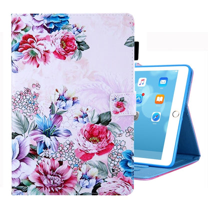 For iPad 10.2 2021 / 2020 / 2019 Coloured Drawing Pattern Horizontal Flip Leather Case with Holder & Card Slots & Photo Frame(Rose) - iPad 10.2 Cases by buy2fix | Online Shopping UK | buy2fix