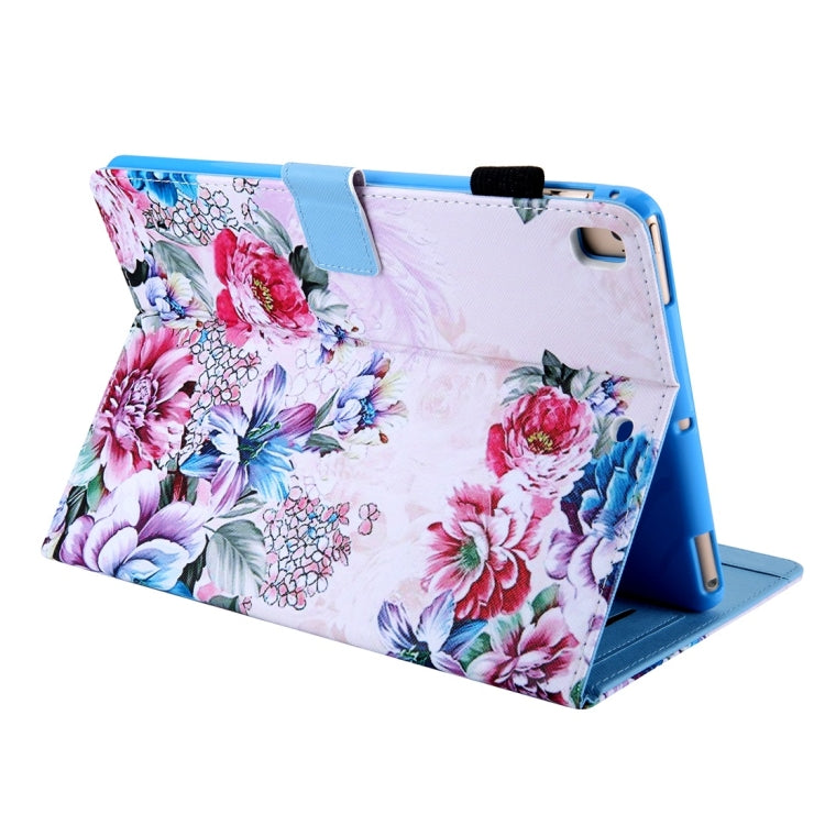For iPad 10.2 2021 / 2020 / 2019 Coloured Drawing Pattern Horizontal Flip Leather Case with Holder & Card Slots & Photo Frame(Rose) - iPad 10.2 Cases by buy2fix | Online Shopping UK | buy2fix