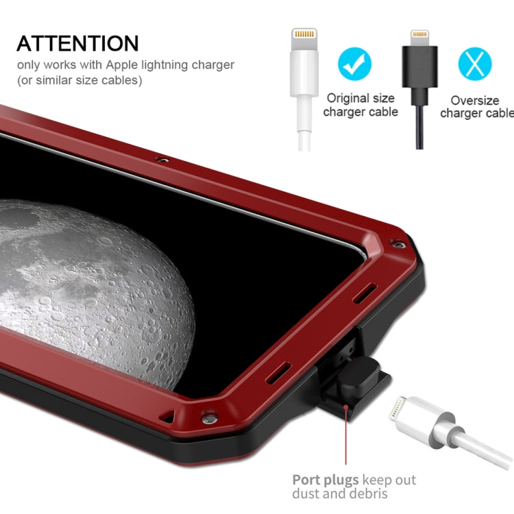 For iPhone 11 Pro Metal Armor Triple Proofing Protective Case(Red) by buy2fix