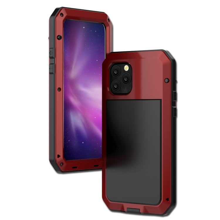 For iPhone 11 Pro Metal Armor Triple Proofing Protective Case(Red) by buy2fix