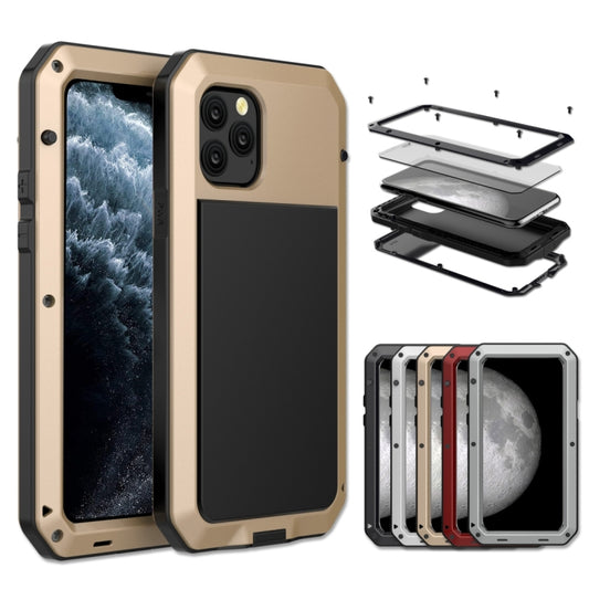For iPhone 11 Pro Metal Armor Triple Proofing  Protective Case(Gold) - iPhone 11 Pro Cases by buy2fix | Online Shopping UK | buy2fix