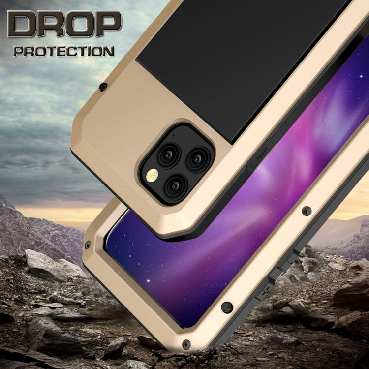 For iPhone 11 Pro Metal Armor Triple Proofing  Protective Case(Gold) - iPhone 11 Pro Cases by buy2fix | Online Shopping UK | buy2fix