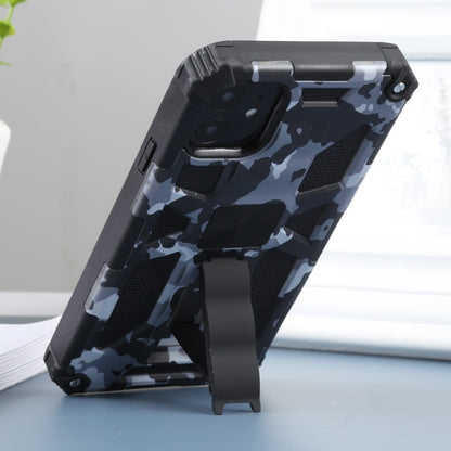 For iPhone 11 Camouflage Armor Shockproof TPU + PC Magnetic Protective Case with Holder (Grey) by buy2fix