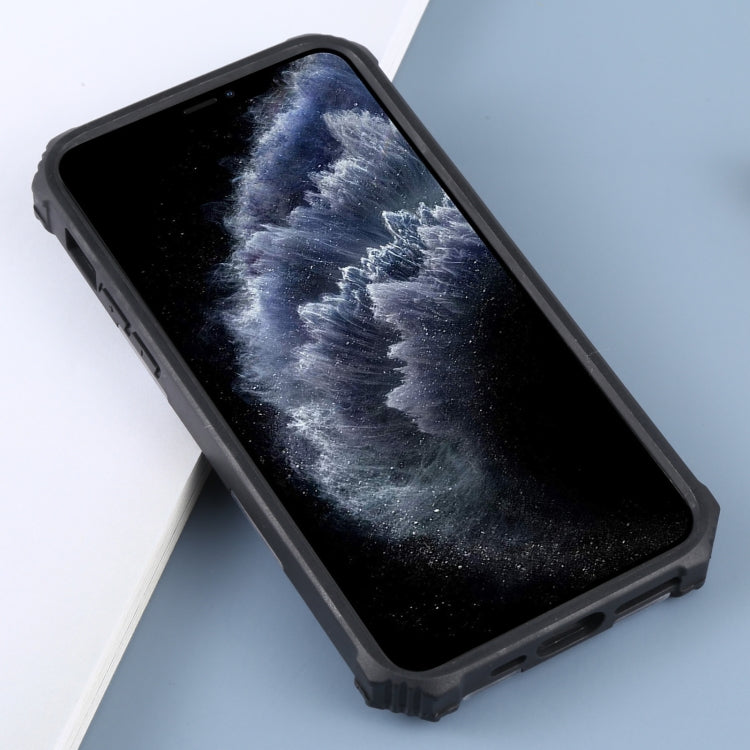 For iPhone 11 Pro Camouflage Armor Shockproof TPU + PC Magnetic Protective Case with Holder (Grey) by buy2fix