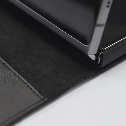 For Samsung Galaxy Z Fold2 5G Detachable Split Horizontal Flip Leather Case with Card Slots & Detachable Back Cover(Green) - Galaxy Phone Cases by buy2fix | Online Shopping UK | buy2fix