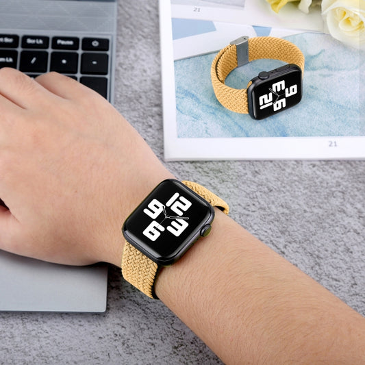 Braided + Stainless Steel Watch Band For Apple Watch Ultra 49mm&Watch Ultra 2 49mm / Series 9&8&7 45mm / SE 3&SE 2&6&SE&5&4 44mm / 3&2&1 42mm (Crimson Cherry) by buy2fix