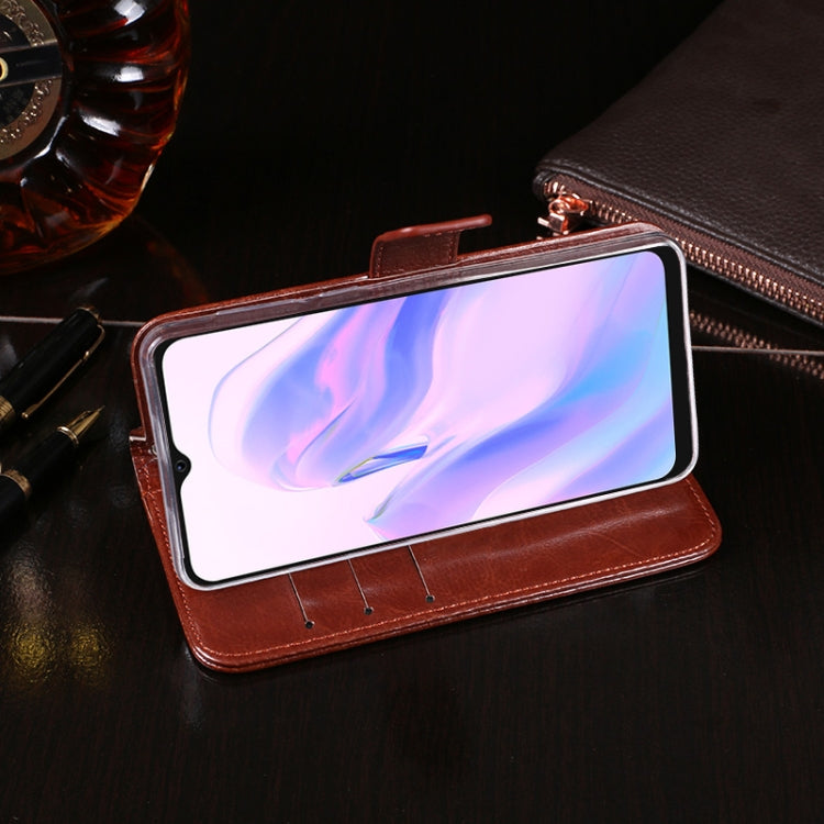 For Blackview A70 idewei Crazy Horse Texture Horizontal Flip Leather Case with Holder & Card Slots & Wallet(Red) - More Brand by idewei | Online Shopping UK | buy2fix