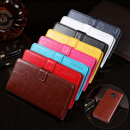For Motorola Moto G Power(2021) idewei Crazy Horse Texture Horizontal Flip Leather Case with Holder & Card Slots & Wallet(White) - Motorola Cases by idewei | Online Shopping UK | buy2fix