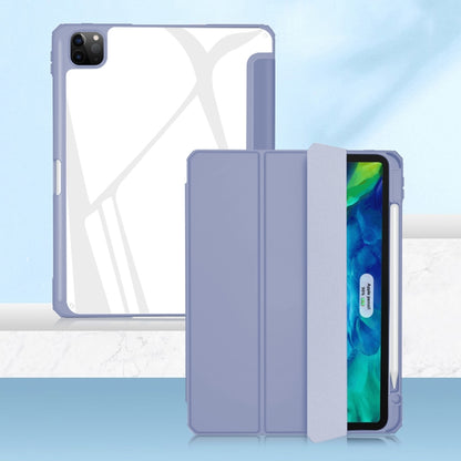 For iPad Pro 12.9 2022 / 2021 / 2020 Mutural Pinyue Series PC + TPU Horizontal Flip Leather Tablet Case with Holder & Pen Slot & Sleep / Wake-up Function (Purple) by Mutural