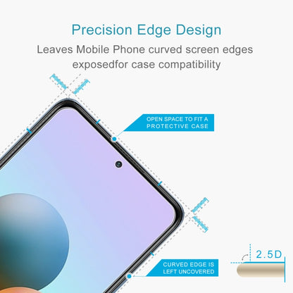 For Xiaomi Redmi Note 10 Pro / 10 Pro Max 10 PCS 0.26mm 9H 2.5D Tempered Glass Film by buy2fix