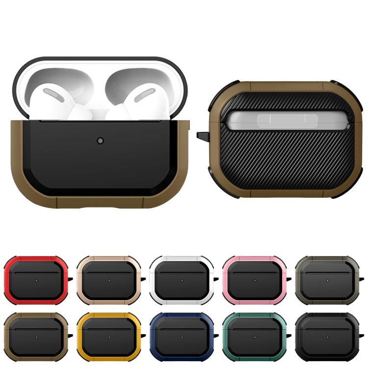 Wireless Earphones Shockproof Thunder Mecha TPU Protective Case For AirPods Pro(Blue) by buy2fix
