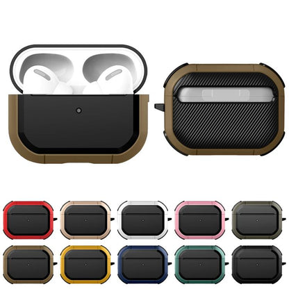 Wireless Earphones Shockproof Thunder Mecha TPU Protective Case For AirPods Pro(Black) by buy2fix
