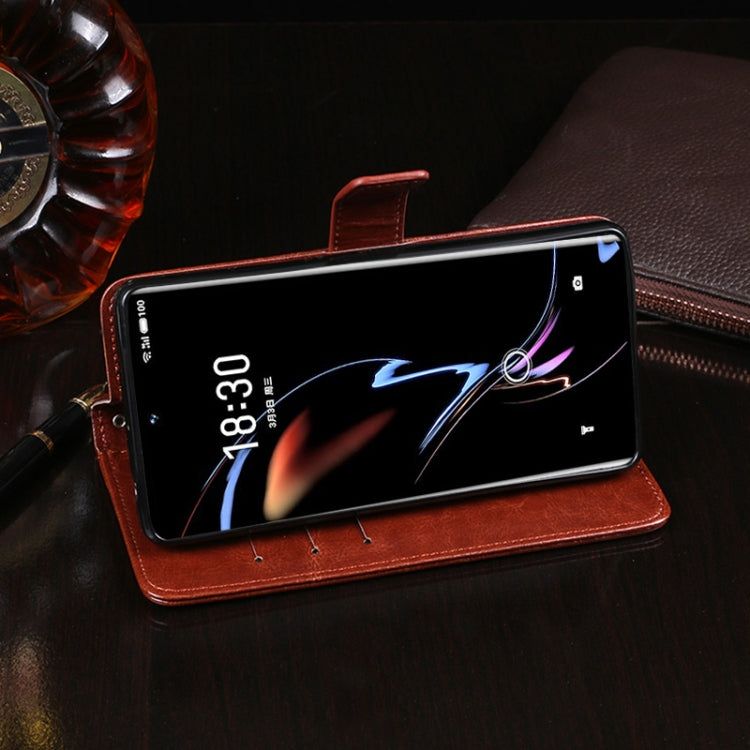 For Meizu 18 Pro idewei Crazy Horse Texture Horizontal Flip Leather Case with Holder & Card Slots & Wallet(Rose Red) - More Brand by idewei | Online Shopping UK | buy2fix