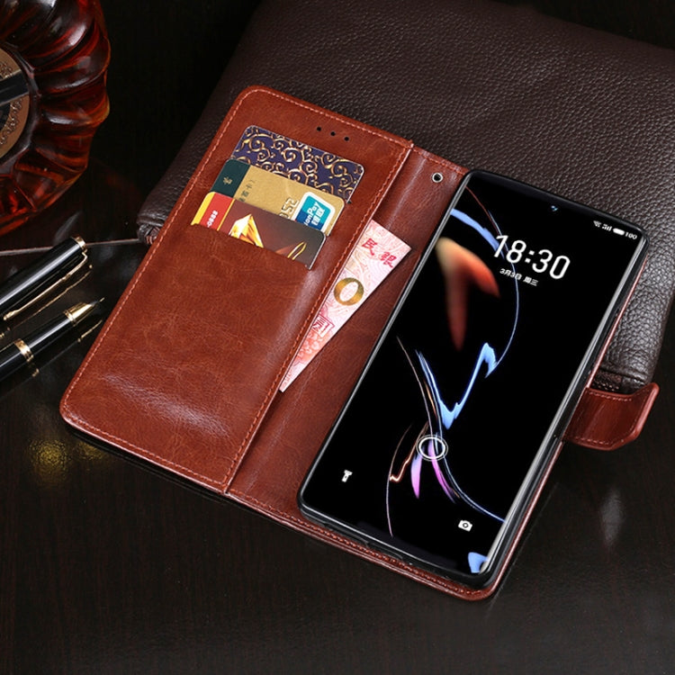 For Meizu 18 Pro idewei Crazy Horse Texture Horizontal Flip Leather Case with Holder & Card Slots & Wallet(Rose Red) - More Brand by idewei | Online Shopping UK | buy2fix