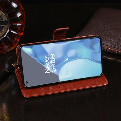 For OnePlus 9 Pro idewei Crazy Horse Texture Horizontal Flip Leather Case with Holder & Card Slots & Wallet(Red) - OnePlus Cases by idewei | Online Shopping UK | buy2fix