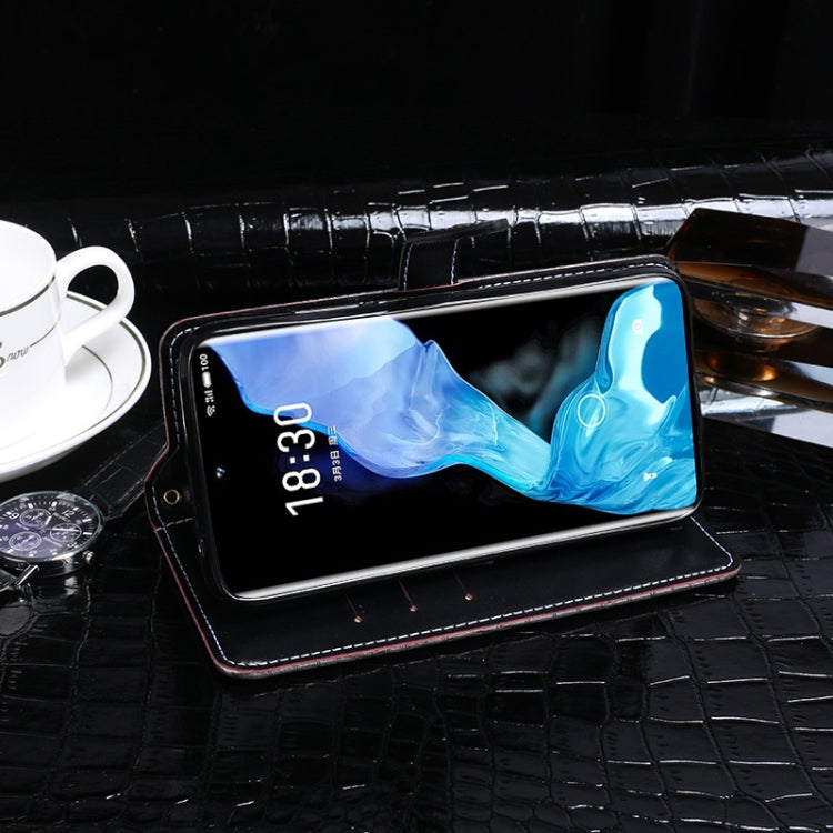 For Meizu 18 idewei Crocodile Texture Horizontal Flip Leather Case with Holder & Card Slots & Wallet(Black) - More Brand by idewei | Online Shopping UK | buy2fix