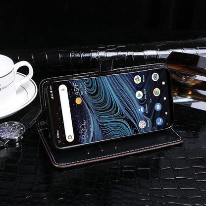 For ZTE Blade X1 5G idewei Crocodile Texture Horizontal Flip Leather Case with Holder & Card Slots & Wallet(Black) - ZTE Cases by idewei | Online Shopping UK | buy2fix