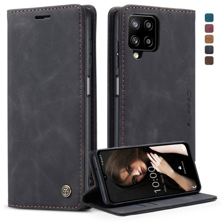 For Samsung Galaxy A12 CaseMe 013 Multifunctional Horizontal Flip Leather Case with Holder & Card Slot & Wallet(Black) by CaseMe