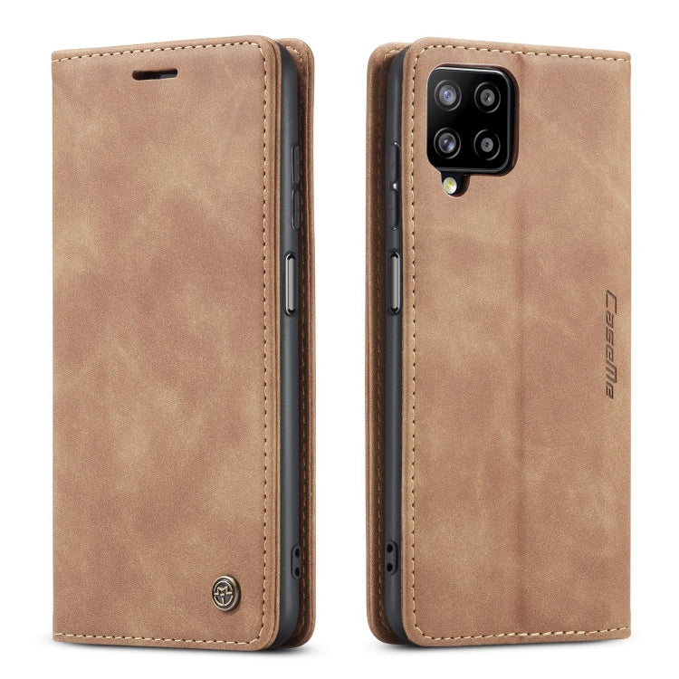 For Samsung Galaxy A12 CaseMe 013 Multifunctional Horizontal Flip Leather Case with Holder & Card Slot & Wallet(Brown) by CaseMe