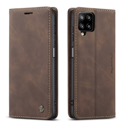 For Samsung Galaxy A12 CaseMe 013 Multifunctional Horizontal Flip Leather Case with Holder & Card Slot & Wallet(Coffee) - Galaxy Phone Cases by CaseMe | Online Shopping UK | buy2fix