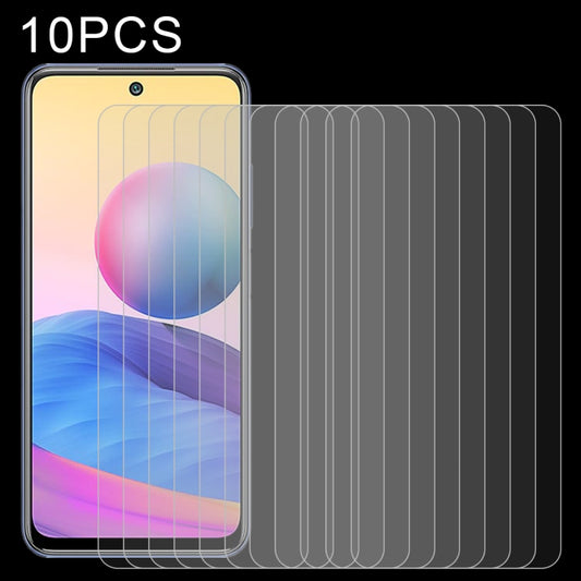 For Xiaomi Redmi Note 10 5G / Poco M3 Pro 5G 10 PCS 0.26mm 9H 2.5D Tempered Glass Film by buy2fix