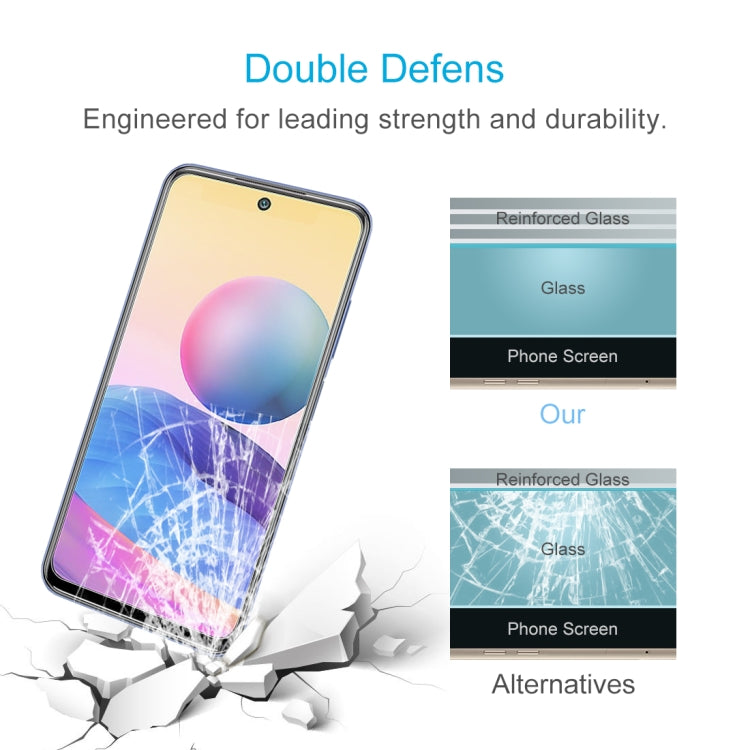 For Xiaomi Redmi Note 10 5G / Poco M3 Pro 5G 10 PCS 0.26mm 9H 2.5D Tempered Glass Film by buy2fix
