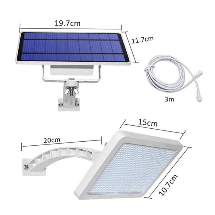 48 LED Detachable Solar Light IP65 Waterproof Outdoor Courtyard LED Street Lamp, Light Color:White Light(White) - Solar Lights by buy2fix | Online Shopping UK | buy2fix