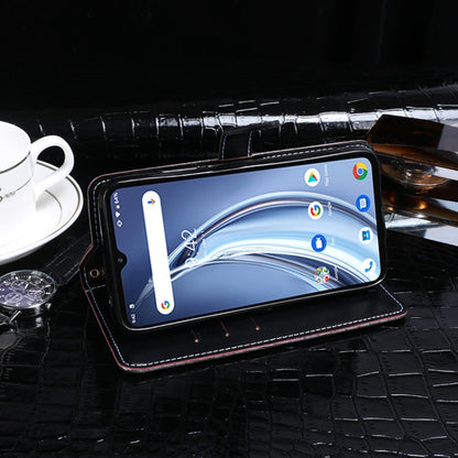 For Umidigi A9 idewei Crocodile Texture Horizontal Flip Leather Case with Holder & Card Slots & Wallet(Black) - More Brand by idewei | Online Shopping UK | buy2fix