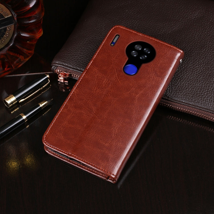 For Blackview A80S idewei Crazy Horse Texture Horizontal Flip Leather Case with Holder & Card Slots & Wallet(Rose Red) by idewei