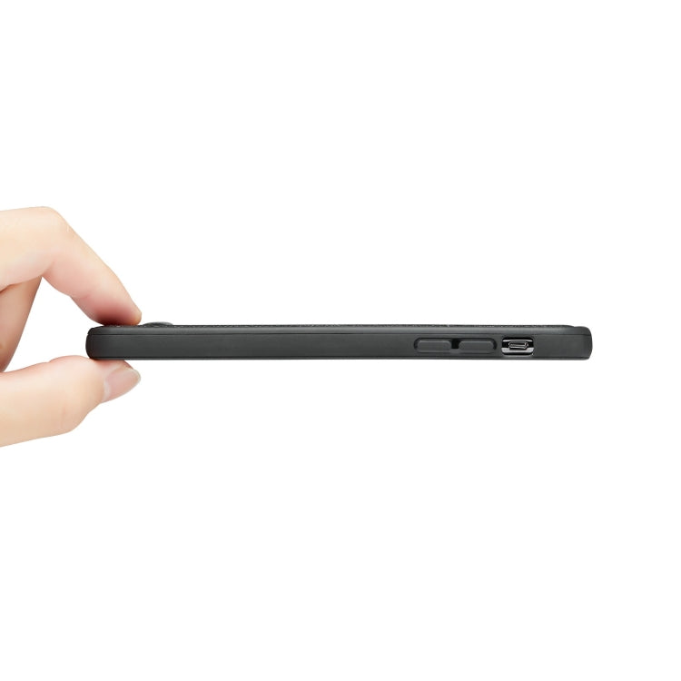 For iPhone X / XS Fierre Shann Leather Texture Phone Back Cover Case(Ox Tendon Black) - More iPhone Cases by FIERRE SHANN | Online Shopping UK | buy2fix